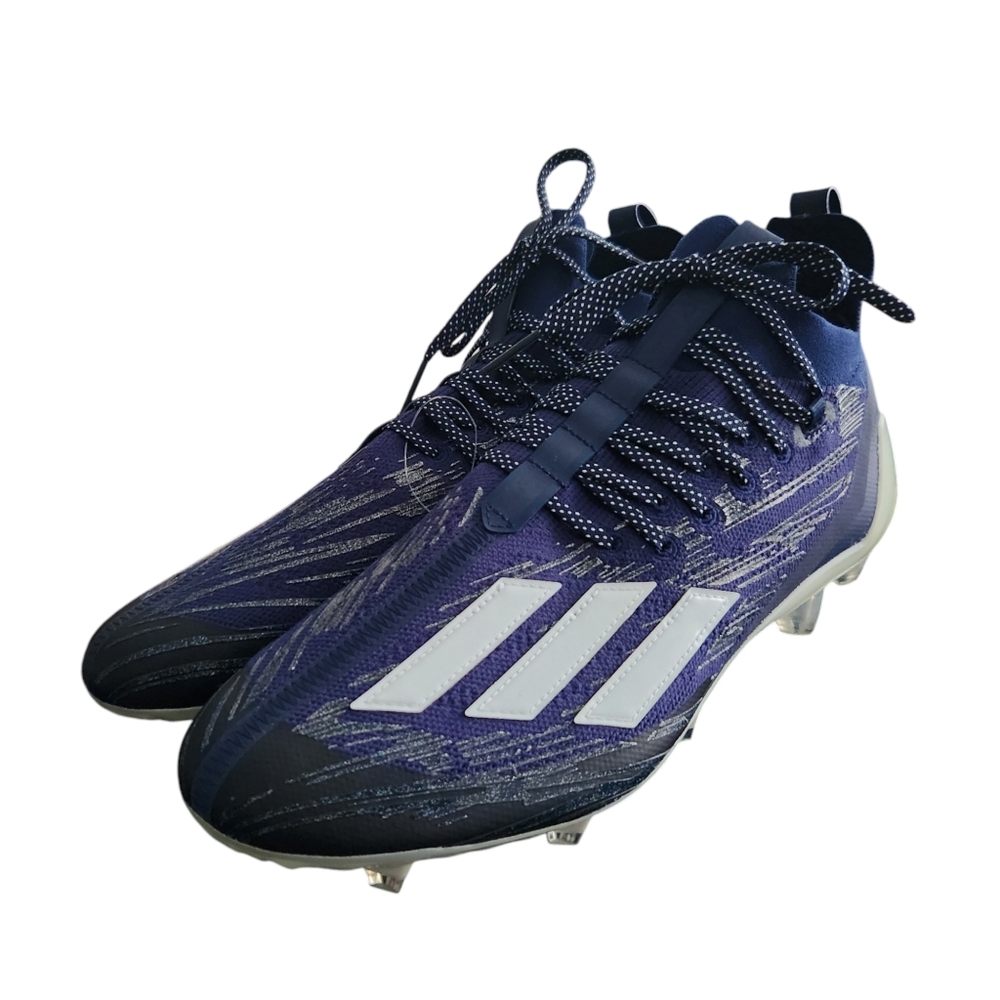 Adidas Men’s Size 13 ½ Adizero Primeknit Football Cleats Purple White